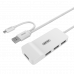 USB2.0 4集線器，備有OTG功能(microUSB插口轉換器)											